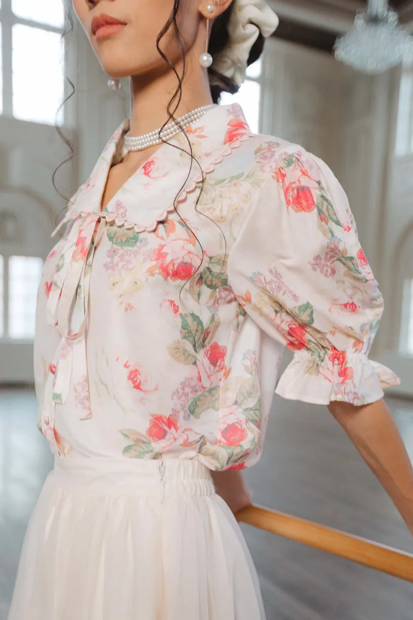 Elisa Blouse in Pink Floral sold by Ivy City Co product image thumbnail 3