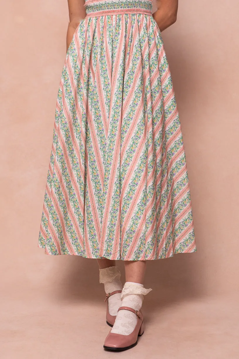 Teagan Short Sleeve Dress in Floral Stripe - FINAL SALE sold by Ivy City Co product image thumbnail 4