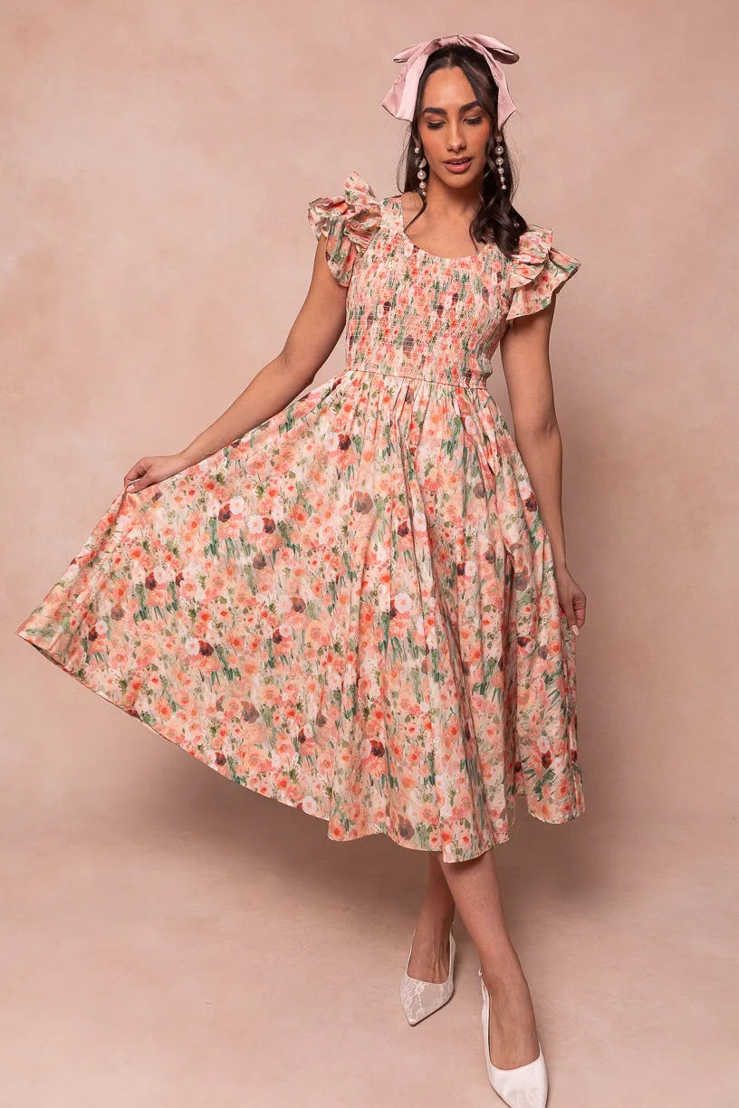 Hattie Dress in Watercolor Floral - FINAL SALE sold by Ivy City Co product image thumbnail 2