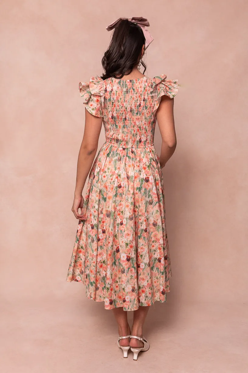 Hattie Dress in Watercolor Floral - FINAL SALE sold by Ivy City Co product image thumbnail 3