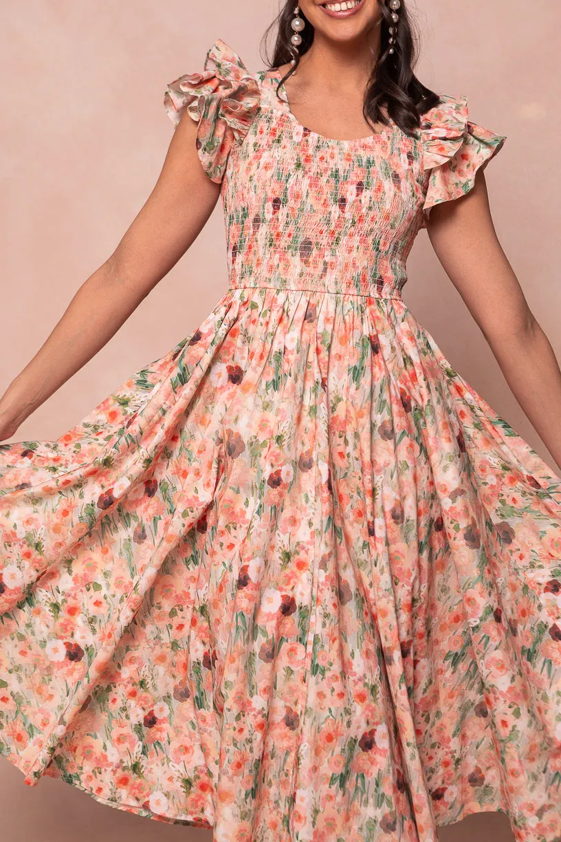 Hattie Dress in Watercolor Floral - FINAL SALE sold by Ivy City Co product image thumbnail 4