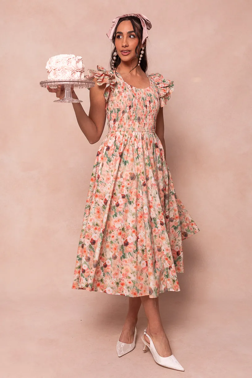 Hattie Dress in Watercolor Floral - FINAL SALE sold by Ivy City Co product image thumbnail 5