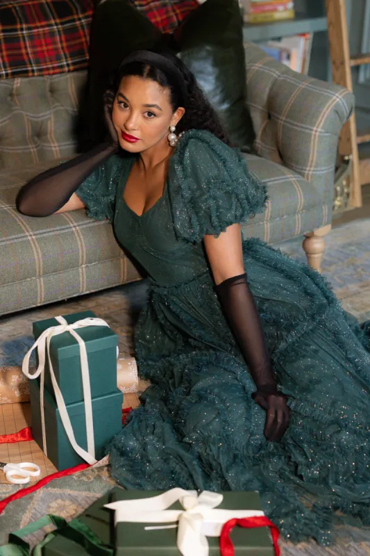 Layla Dress in Emerald - FINAL SALE sold by Ivy City Co