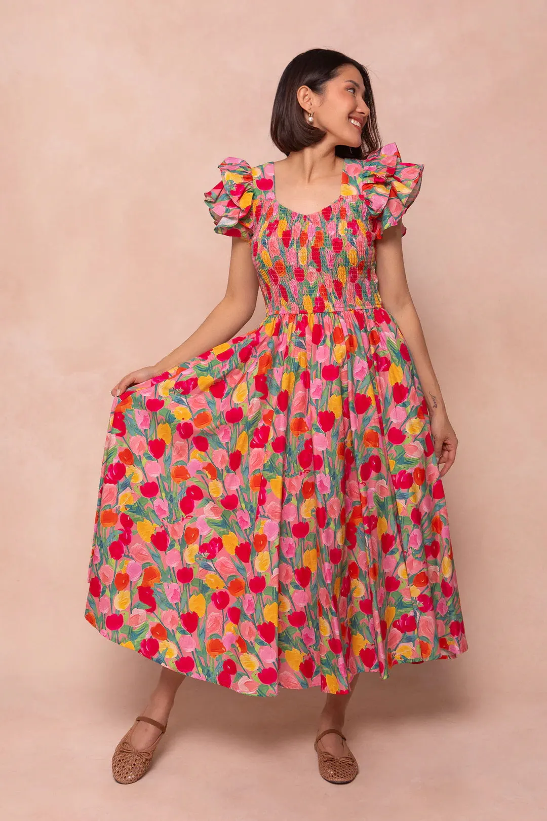 Hattie Dress in Tulips - FINAL SALE sold by Ivy City Co product image thumbnail 2