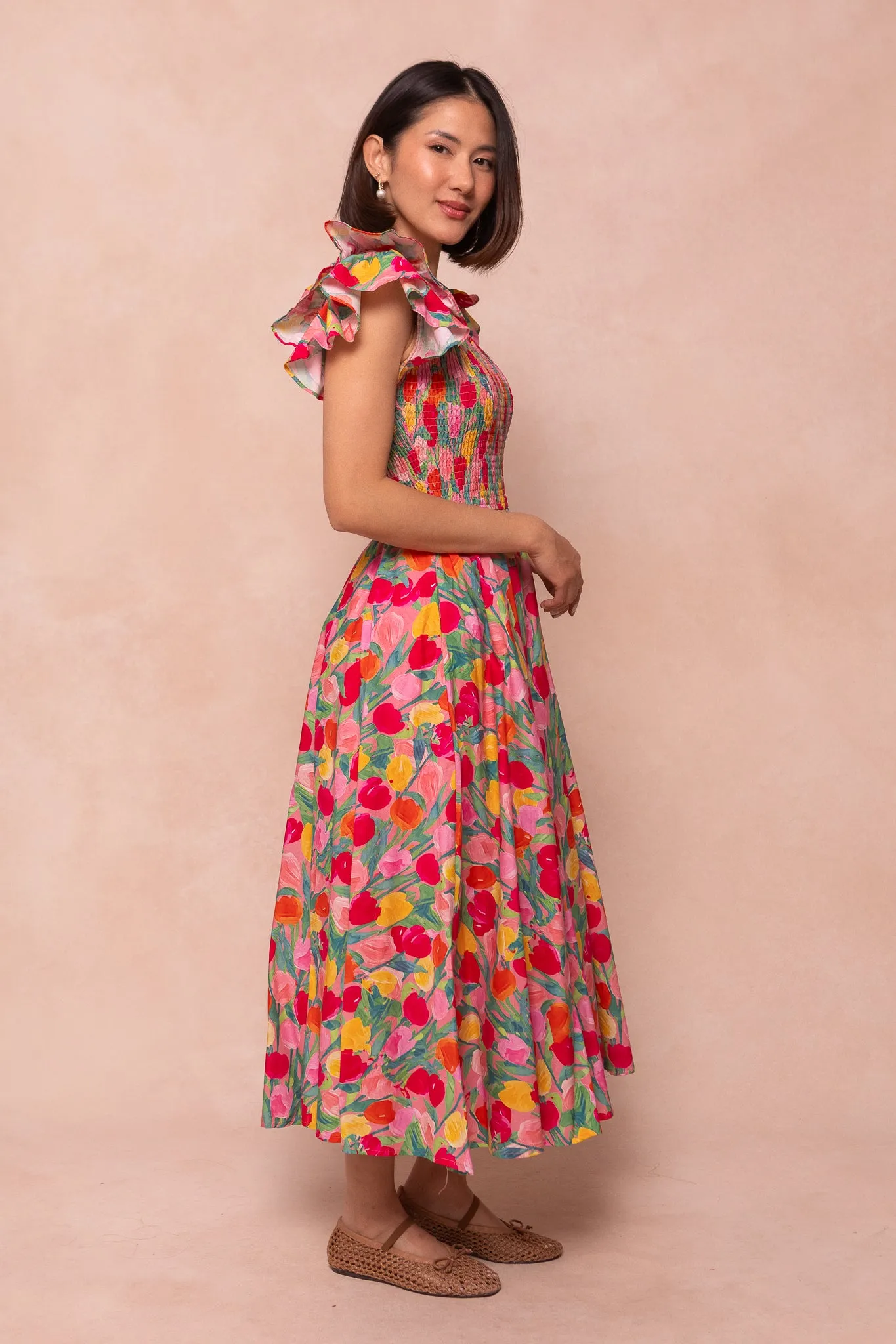 Hattie Dress in Tulips - FINAL SALE sold by Ivy City Co product image thumbnail 4