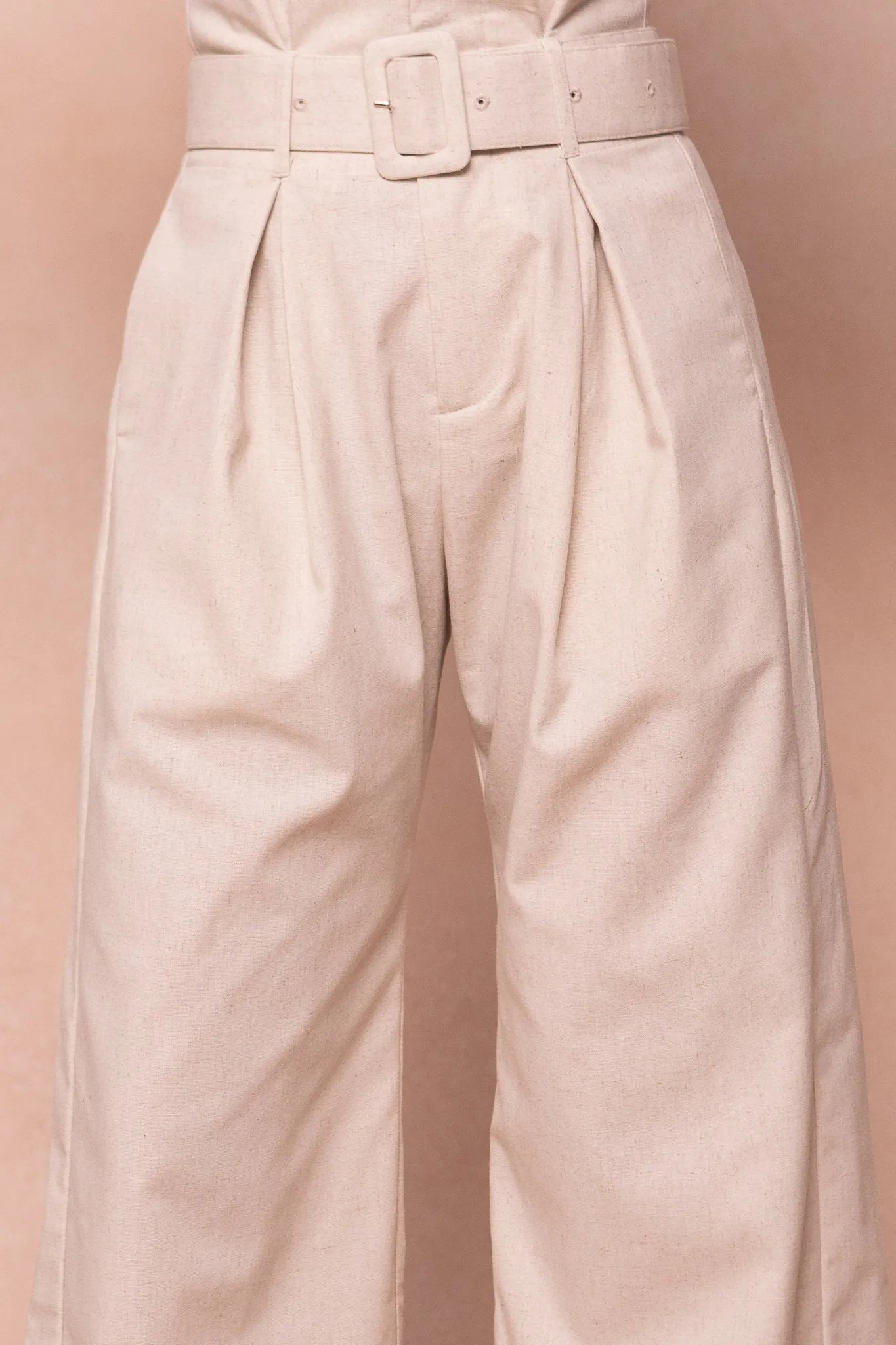 Rio Linen Trousers in Beige - FINAL SALE sold by Ivy City Co product image thumbnail 4