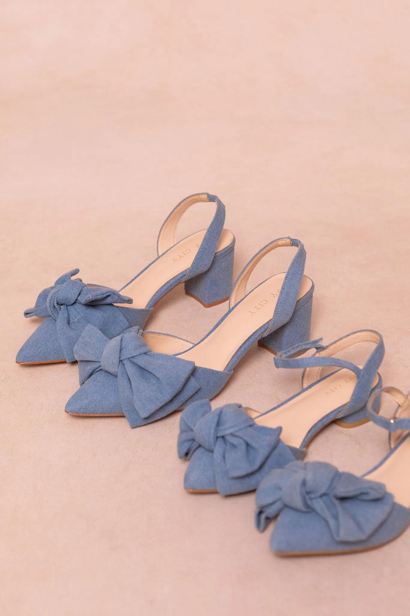 Eloise Bow Heel in Denim - FINAL SALE sold by Ivy City Co product image thumbnail 5