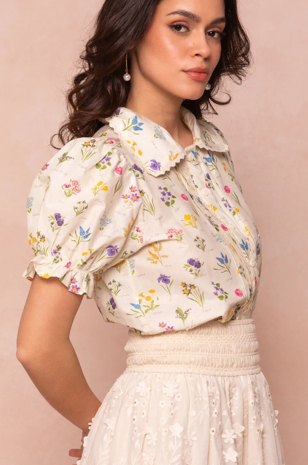 Sophia Blouse in Garden Flowers sold by Ivy City Co product image thumbnail 4