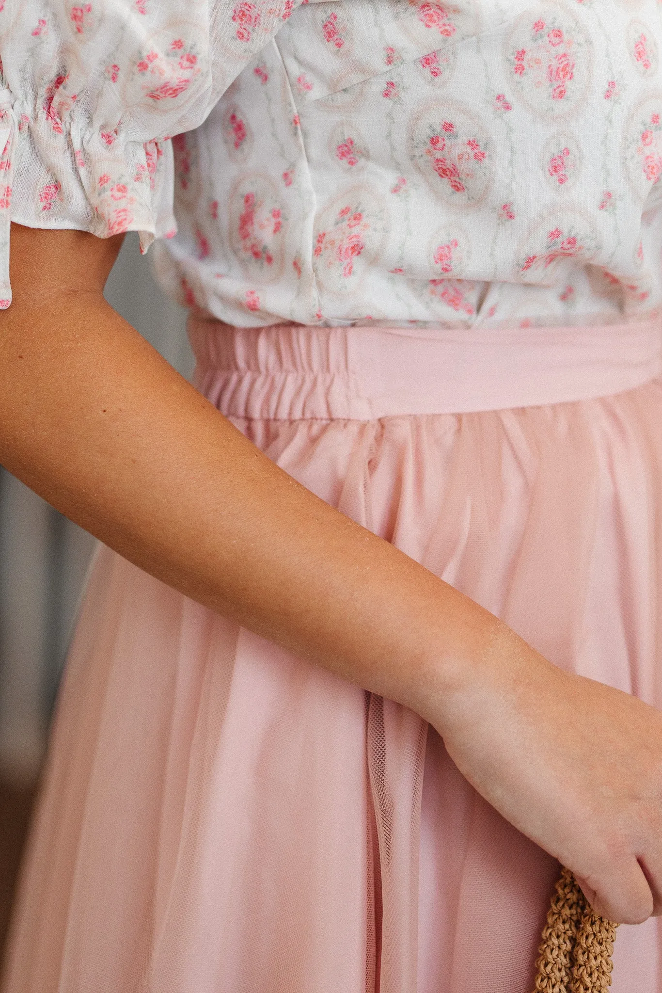 Brigitte Skirt in Blush Tulle - FINAL SALE sold by Ivy City Co product image thumbnail 4