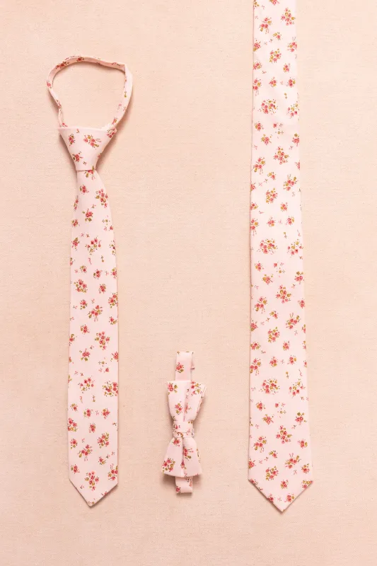 Ties in Madeline Pink Floral made by Ivy City Co