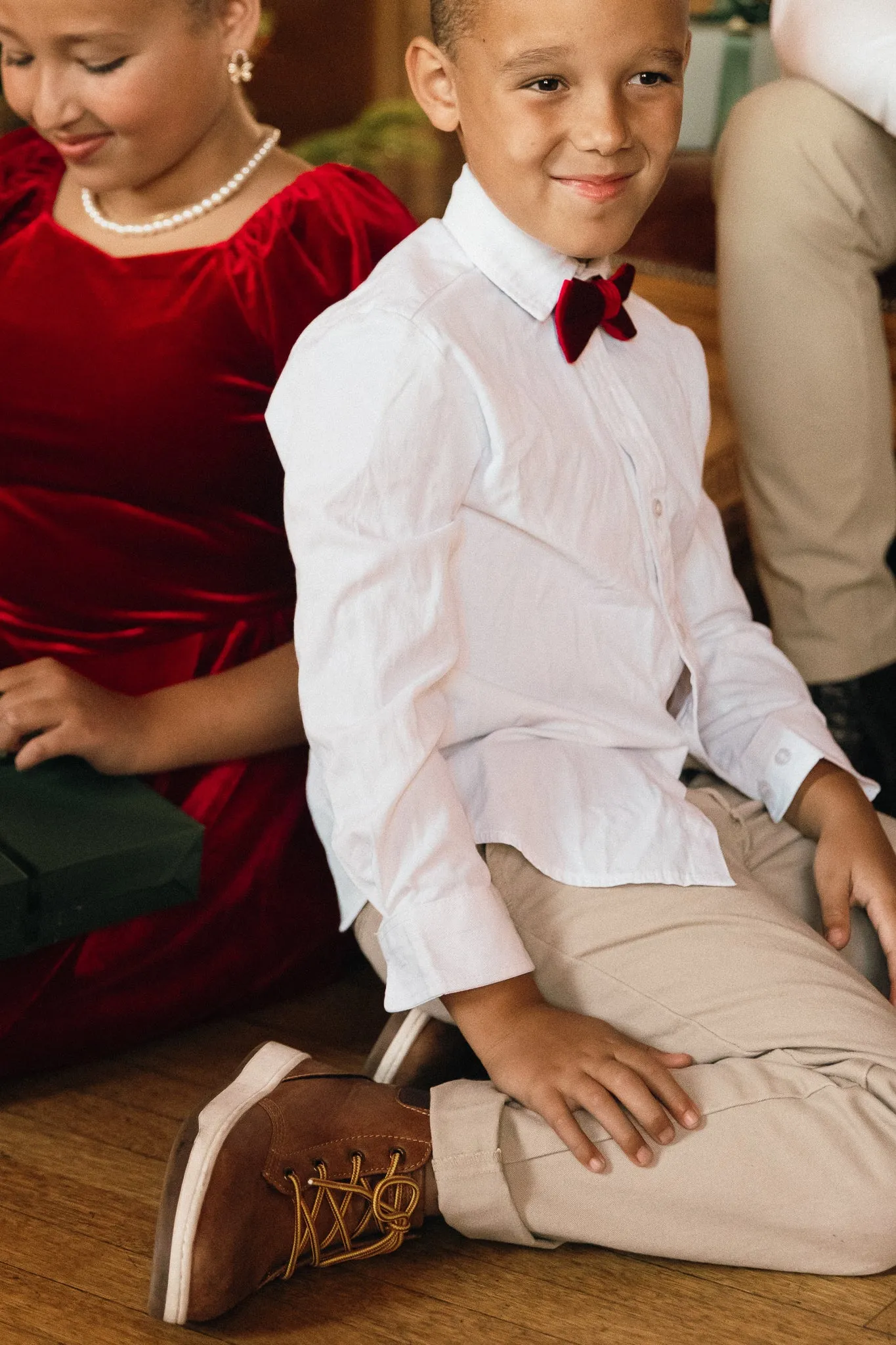 Bow Ties in Enamored Red Velvet - FINAL SALE sold by Ivy City Co product image thumbnail 3