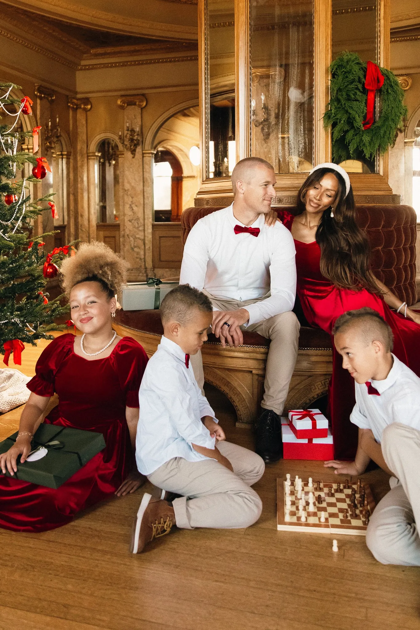 Bow Ties in Enamored Red Velvet - FINAL SALE sold by Ivy City Co product image thumbnail 4