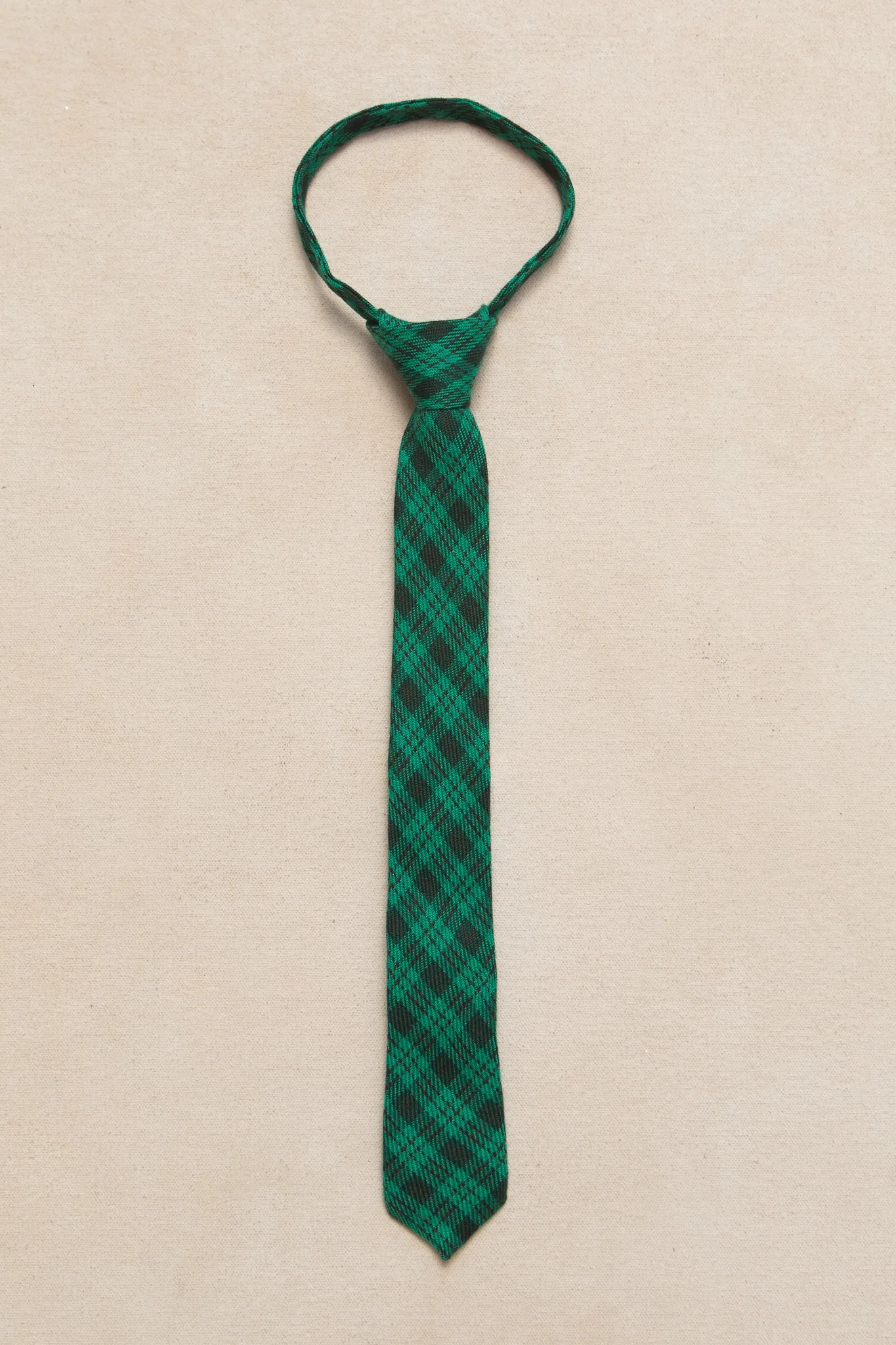 Ties in Cupcake Bright Green Plaid - FINAL SALE sold by Ivy City Co product image thumbnail 5