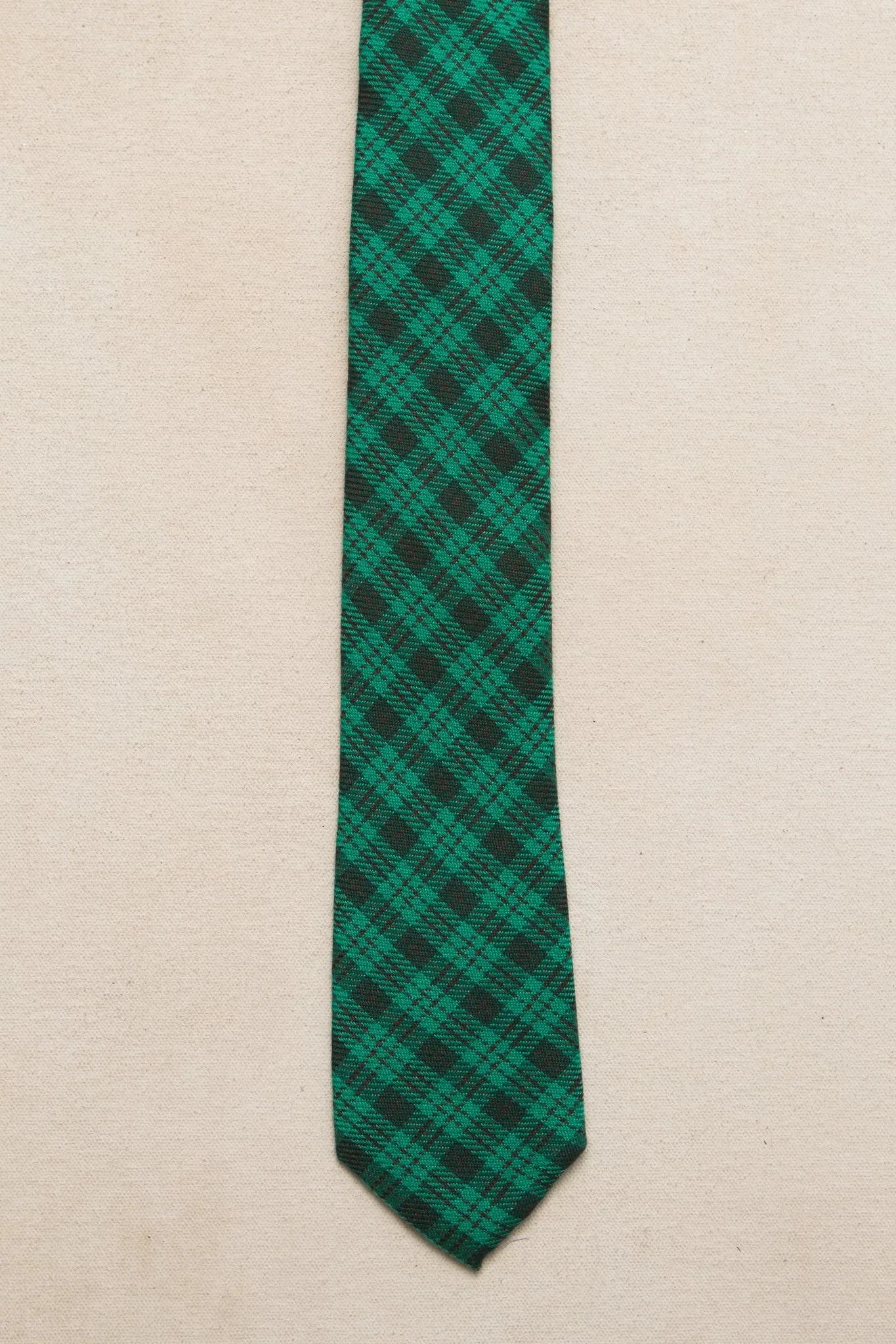 Ties in Cupcake Bright Green Plaid - FINAL SALE sold by Ivy City Co product image thumbnail 3