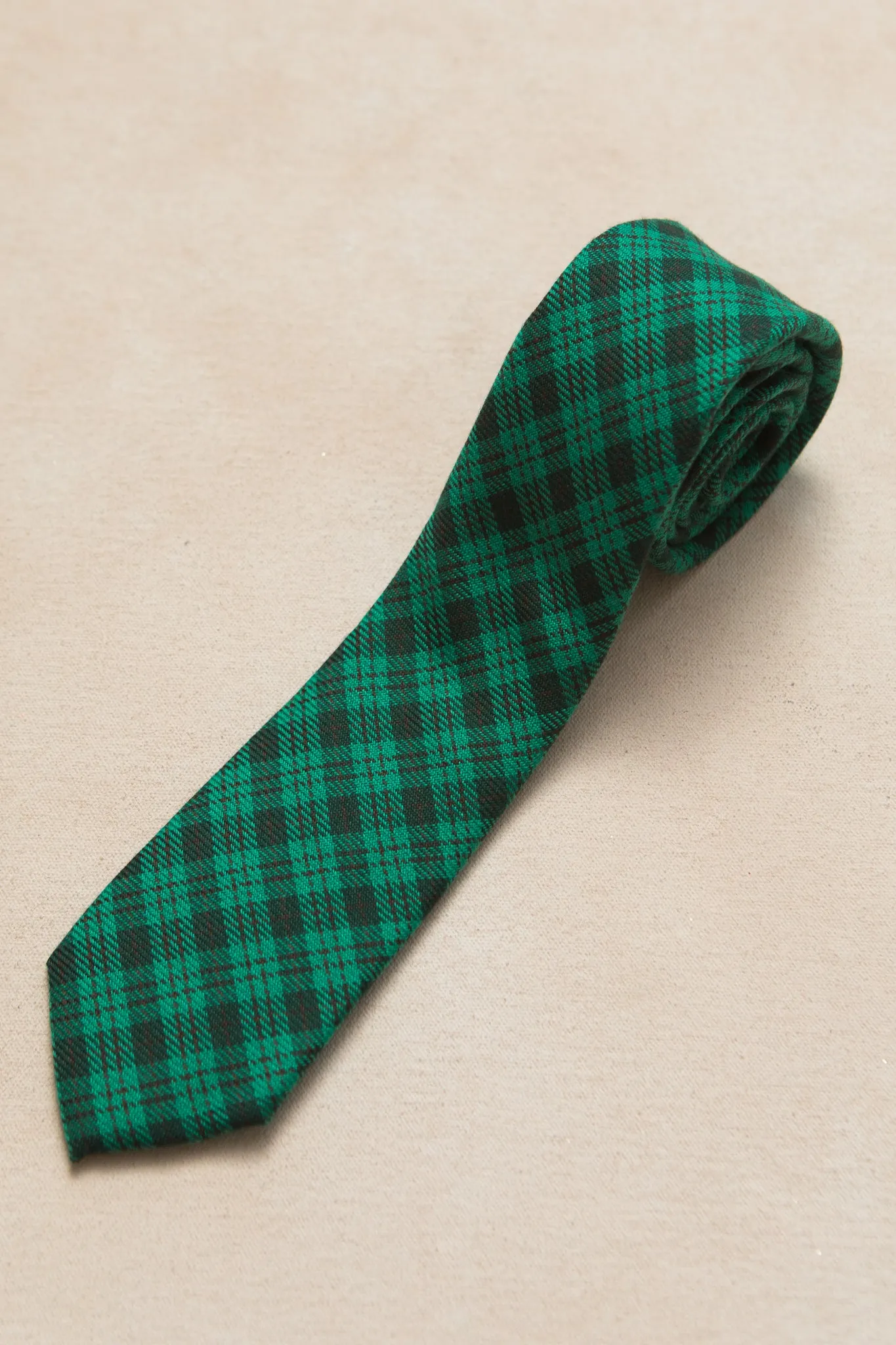 Ties in Cupcake Bright Green Plaid - FINAL SALE sold by Ivy City Co product image thumbnail 2