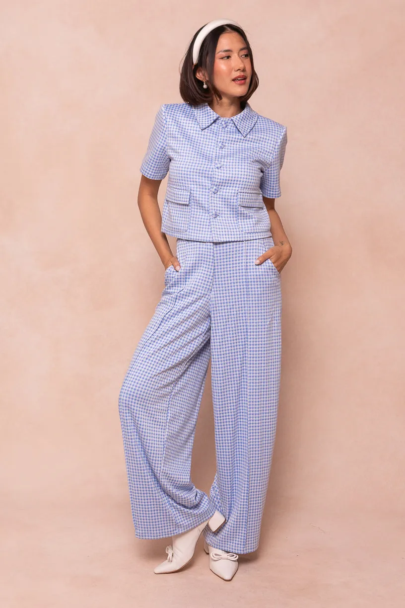 Drew Blouse in Blue Gingham - FINAL SALE sold by Ivy City Co product image thumbnail 5