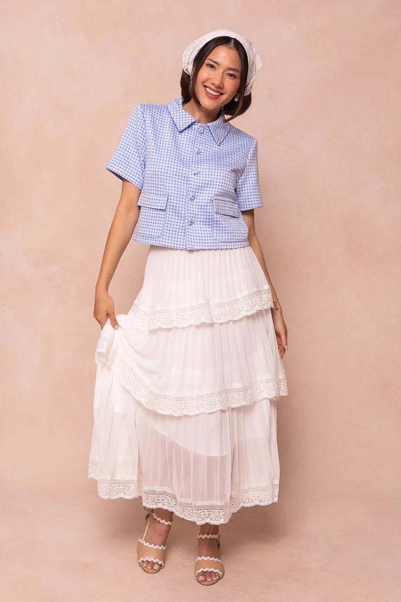 Drew Blouse in Blue Gingham - FINAL SALE sold by Ivy City Co product image thumbnail 2