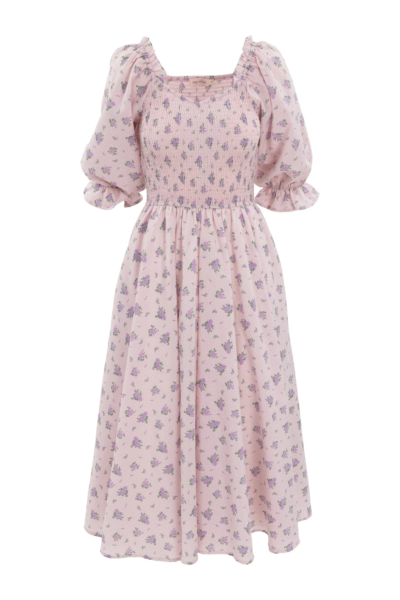 Teagan Dress in Purple Gingham - FINAL SALE sold by Ivy City Co product image thumbnail 2