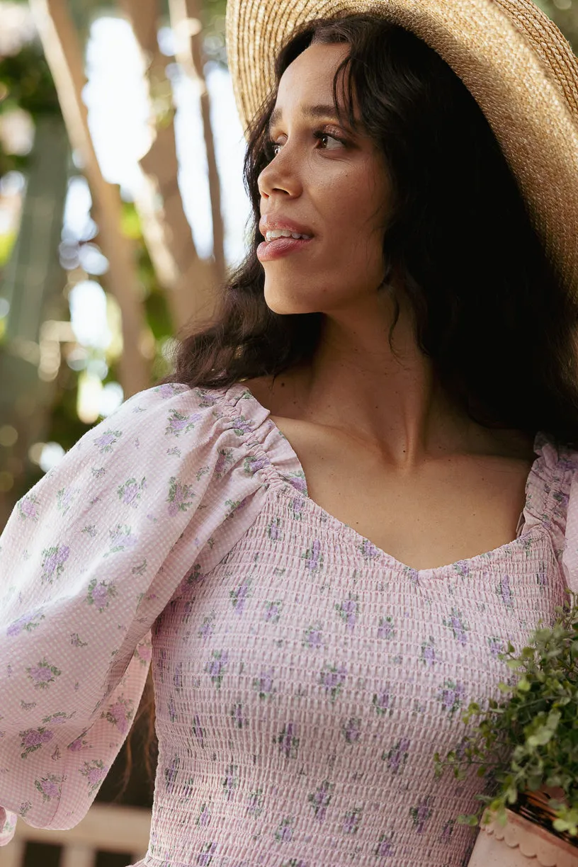 Teagan Dress in Purple Gingham - FINAL SALE sold by Ivy City Co product image thumbnail 3