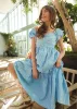 Leanna Dress in Blue - FINAL SALE sold by Ivy City Co