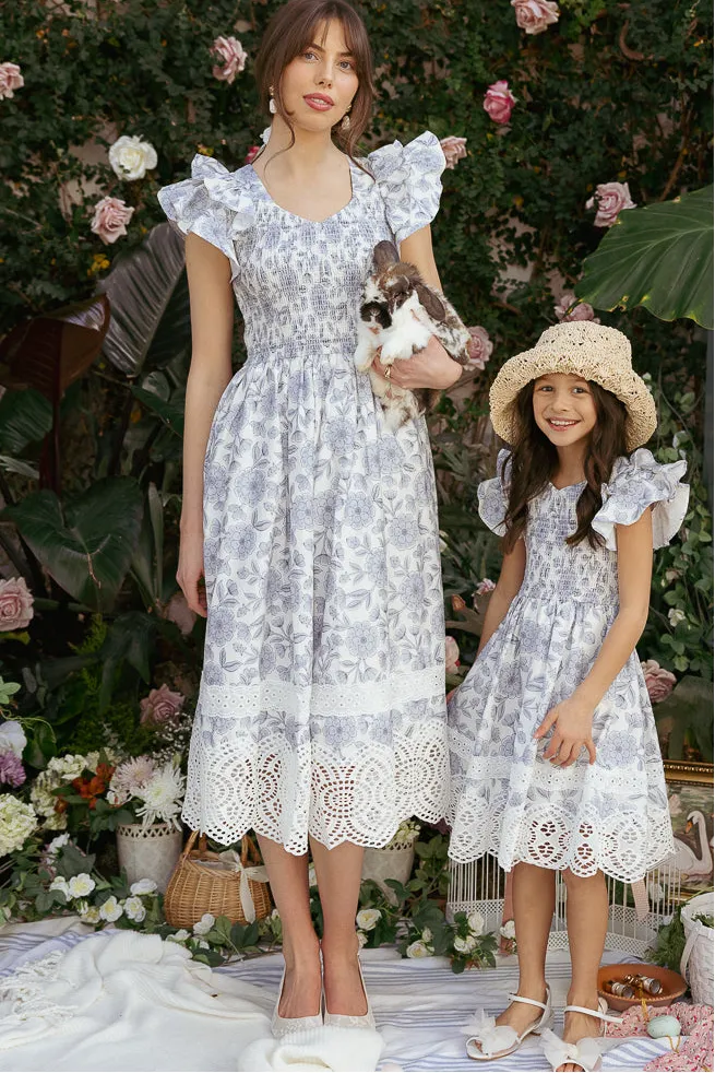 Hattie Dress in Blue Floral - FINAL SALE sold by Ivy City Co