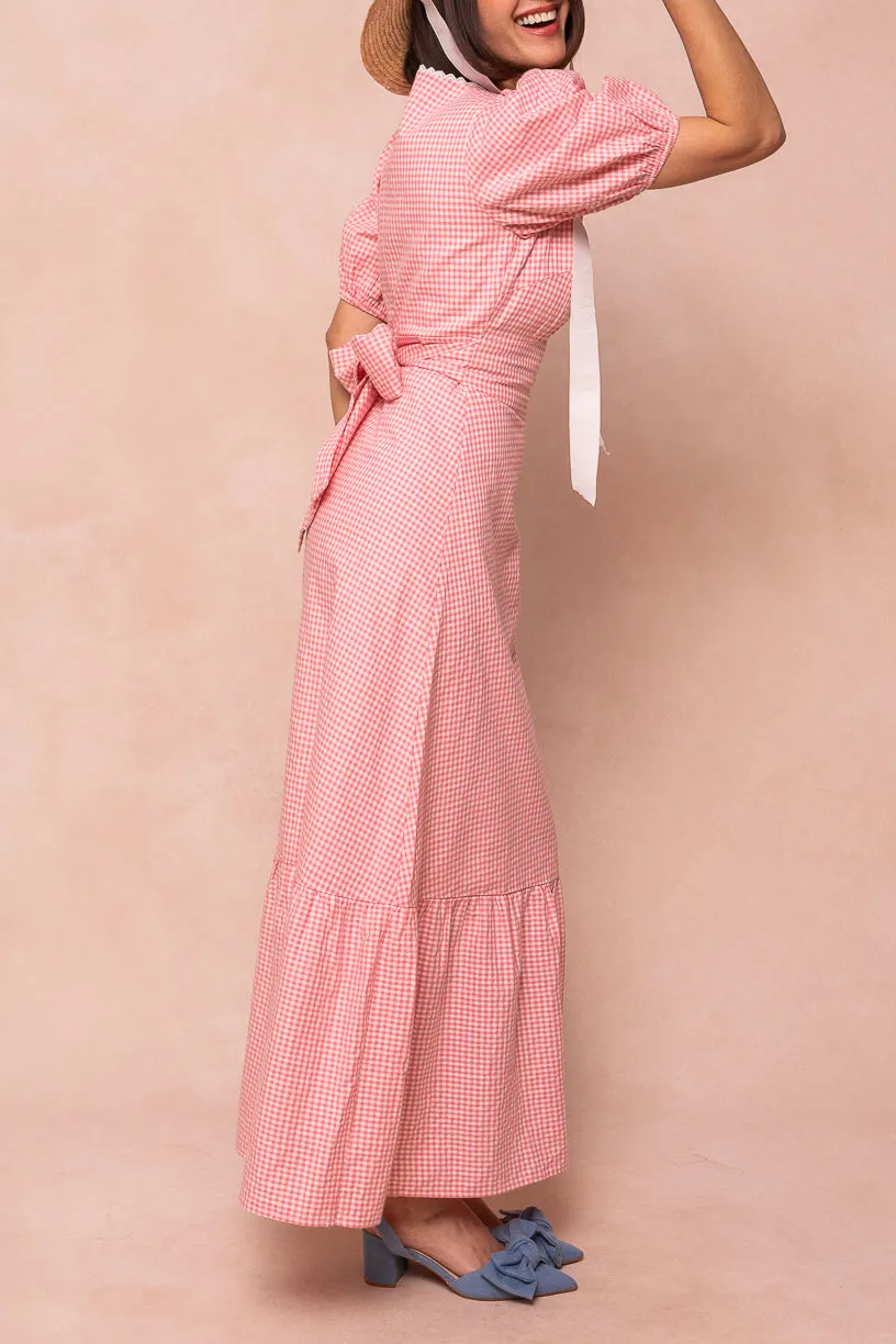 Hannah Dress in Pink Gingham sold by Ivy City Co product image thumbnail 4