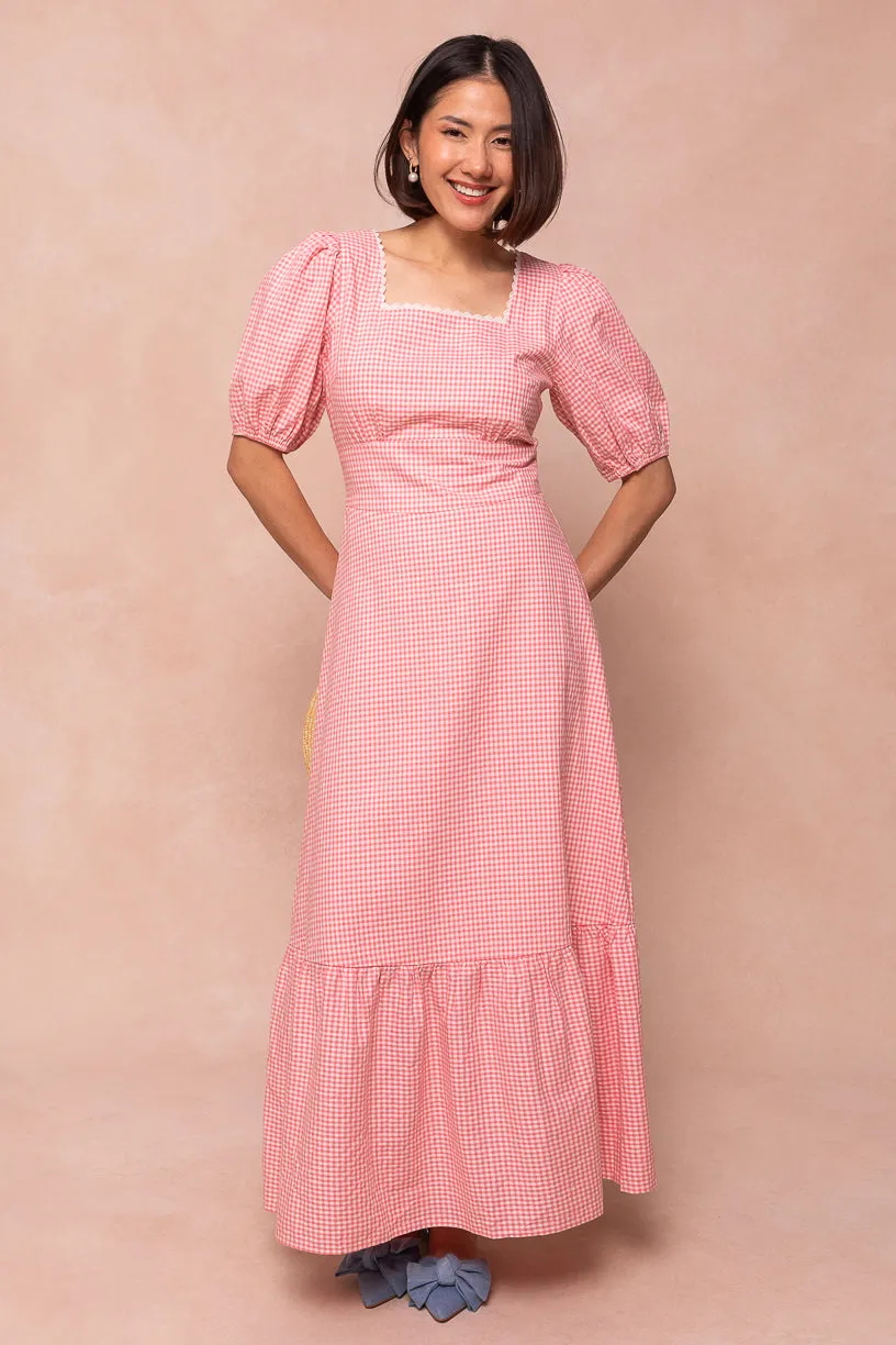Hannah Dress in Pink Gingham sold by Ivy City Co