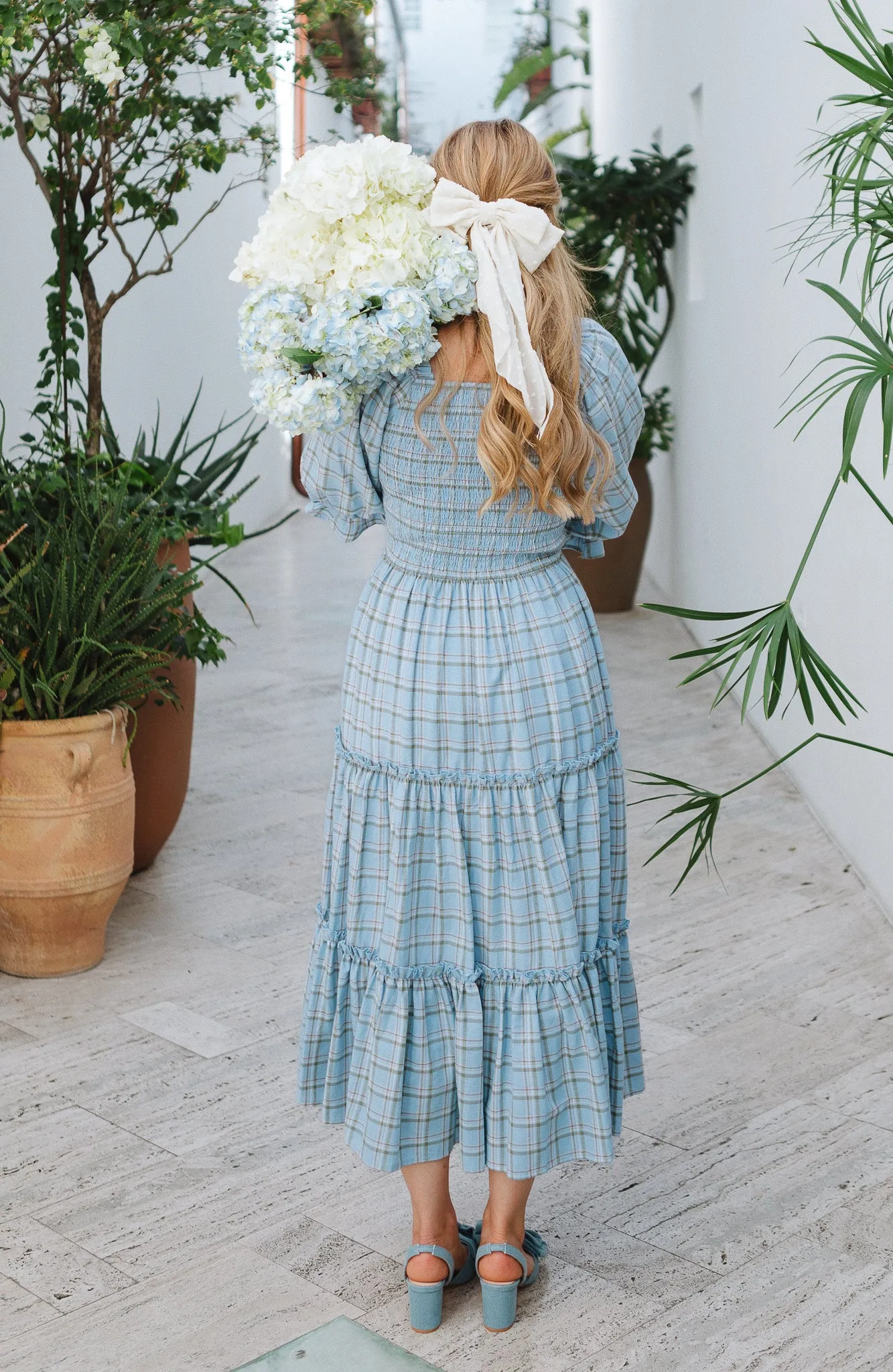 Madeline Dress in Light Blue Plaid - FINAL SALE sold by Ivy City Co product image thumbnail 5