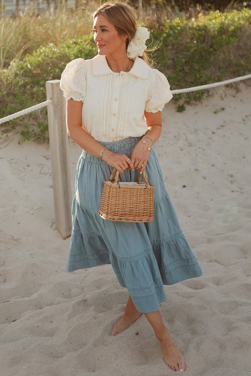 Sophia Blouse in Daisy Print sold by Ivy City Co product image thumbnail 3