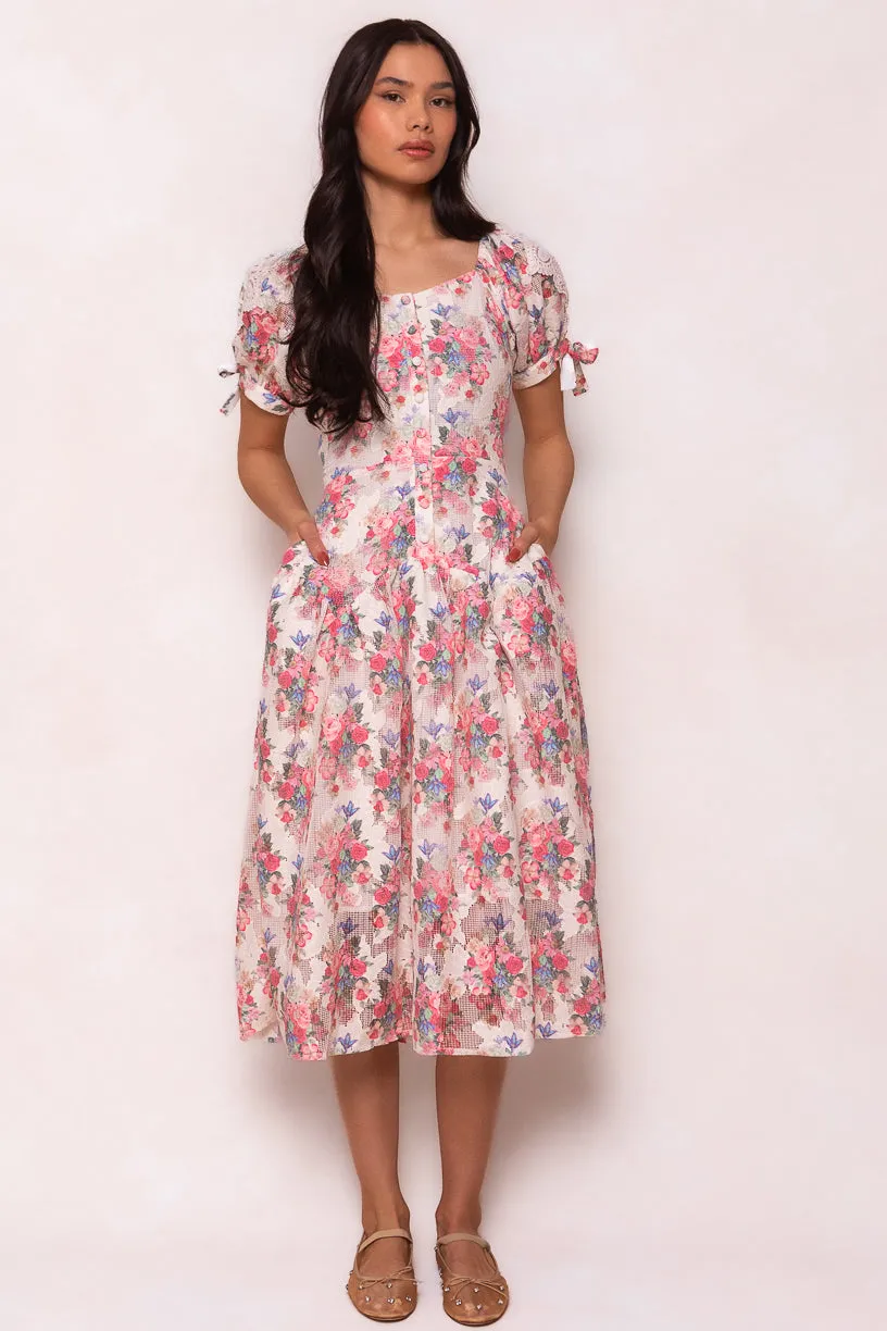 Lizzy Dress in Pink Floral - FINAL SALE sold by Ivy City Co
