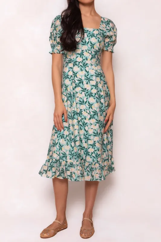 Tamara Dress in Green Floral - FINAL SALE sold by Ivy City Co