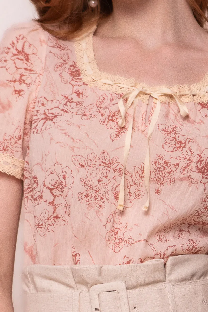 Tani Top in Pink Floral - FINAL SALE sold by Ivy City Co product image thumbnail 5