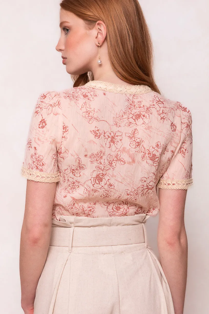 Tani Top in Pink Floral - FINAL SALE sold by Ivy City Co product image thumbnail 4