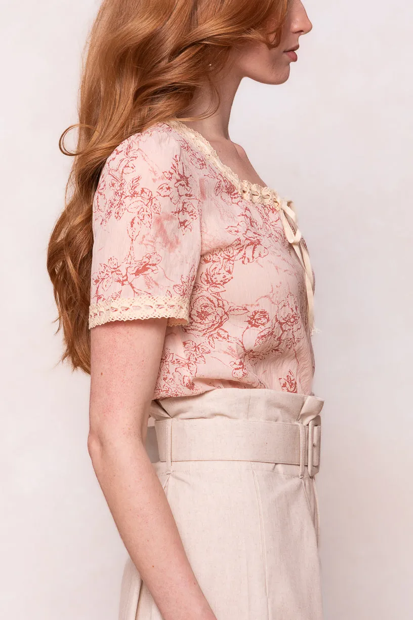 Tani Top in Pink Floral - FINAL SALE sold by Ivy City Co product image thumbnail 3
