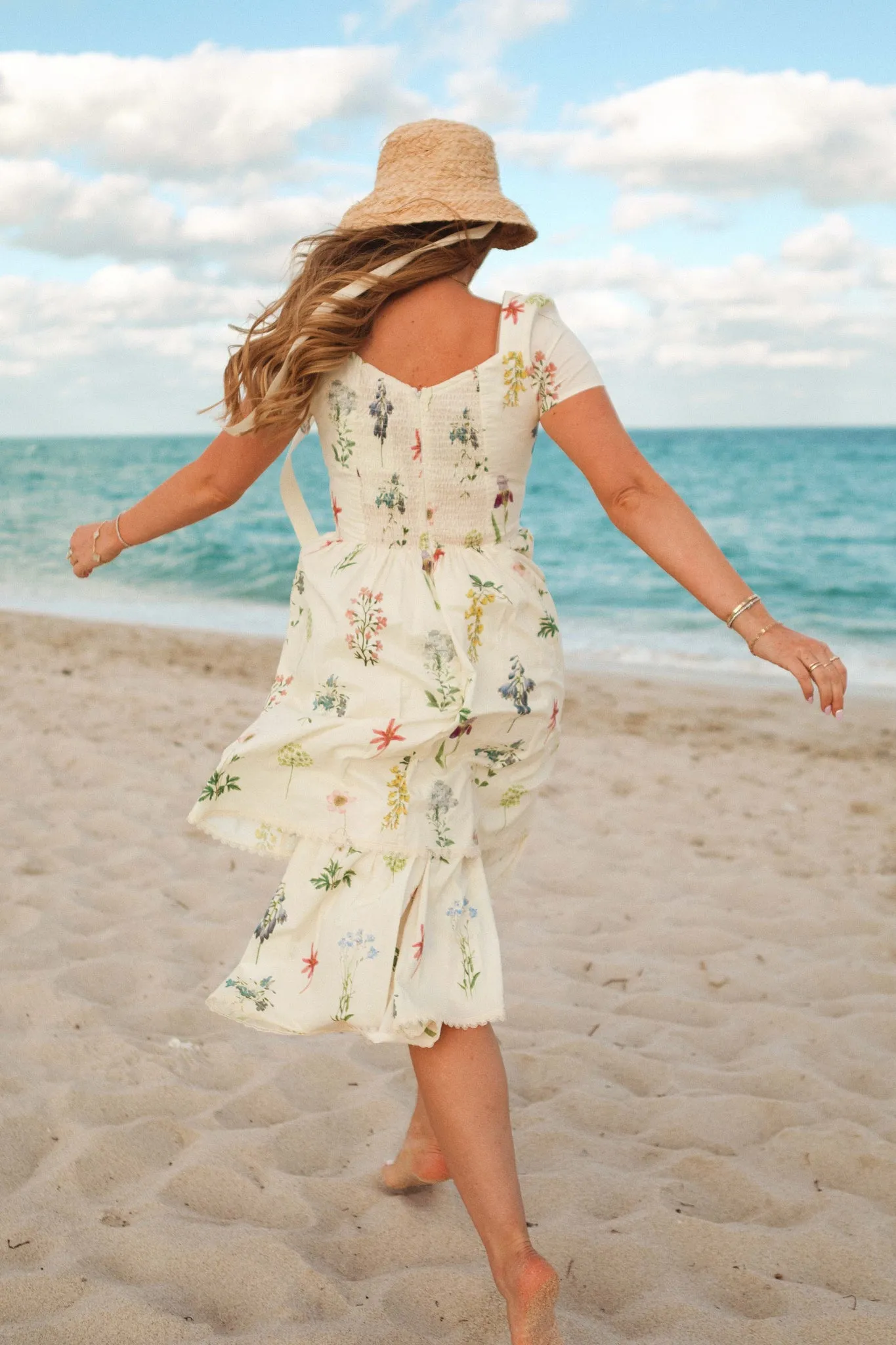 Marie Dress in Cream Floral - FINAL SALE sold by Ivy City Co product image thumbnail 4