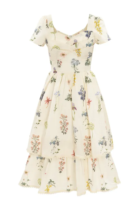Marie Dress in Cream Floral - FINAL SALE sold by Ivy City Co