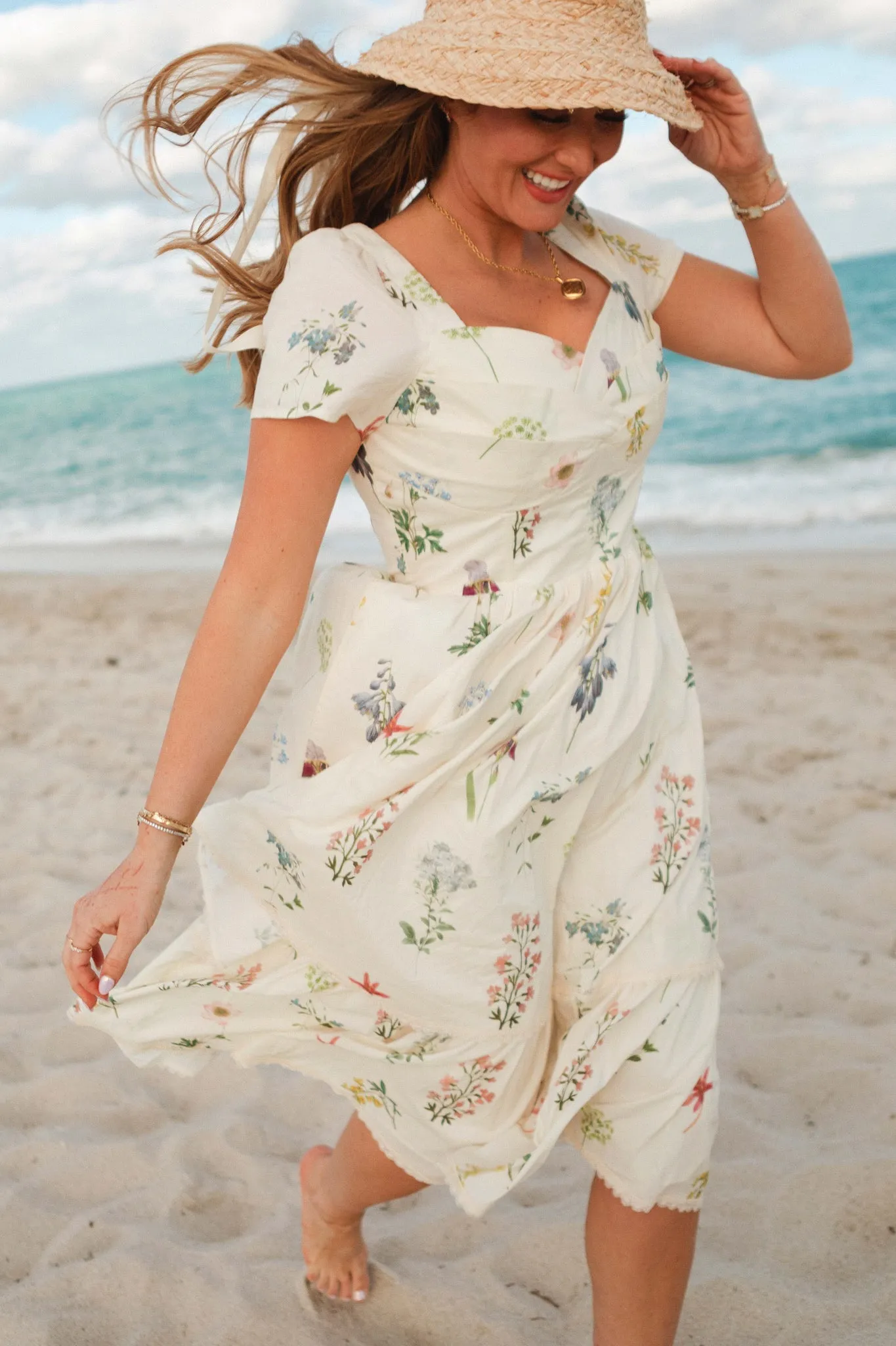 Marie Dress in Cream Floral - FINAL SALE sold by Ivy City Co product image thumbnail 3