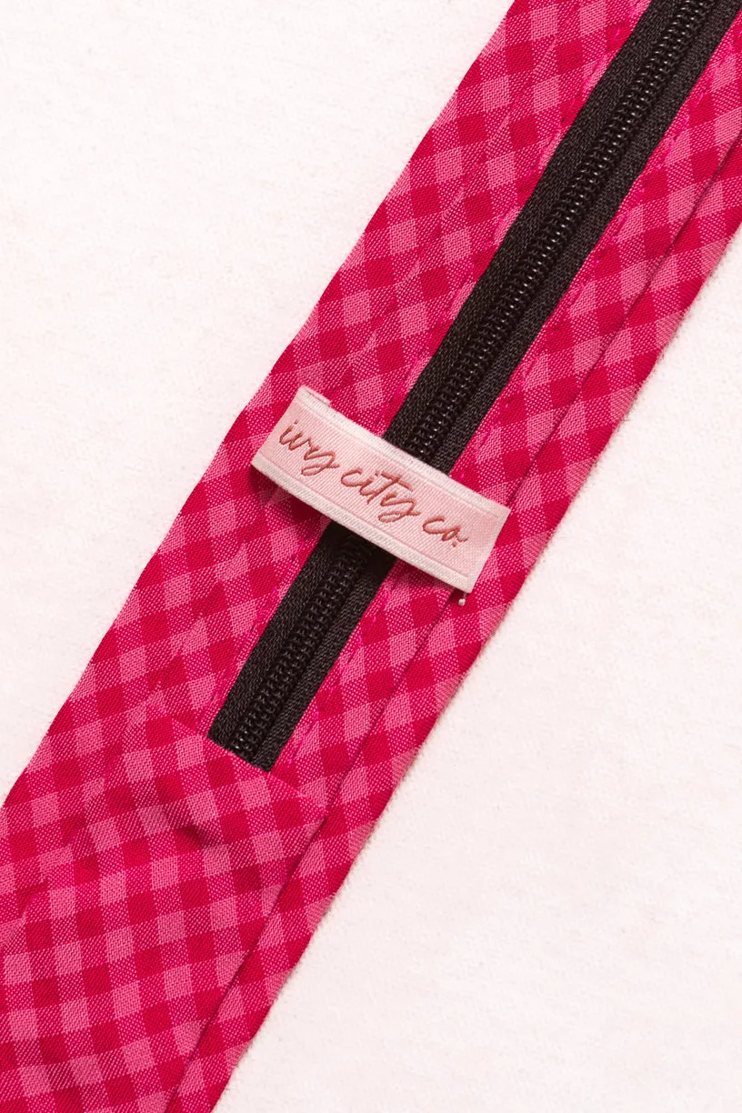 Ties in Hailey Pink Gingham sold by Ivy City Co product image thumbnail 5