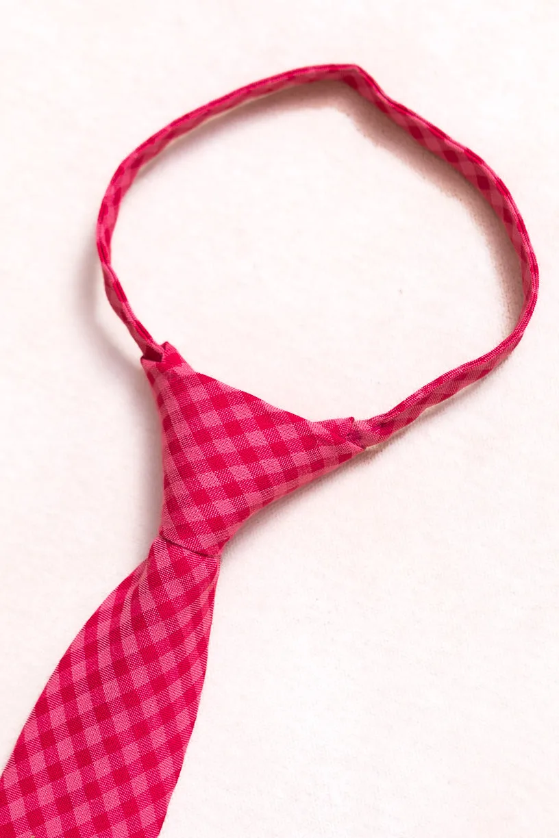 Ties in Hailey Pink Gingham sold by Ivy City Co product image thumbnail 3