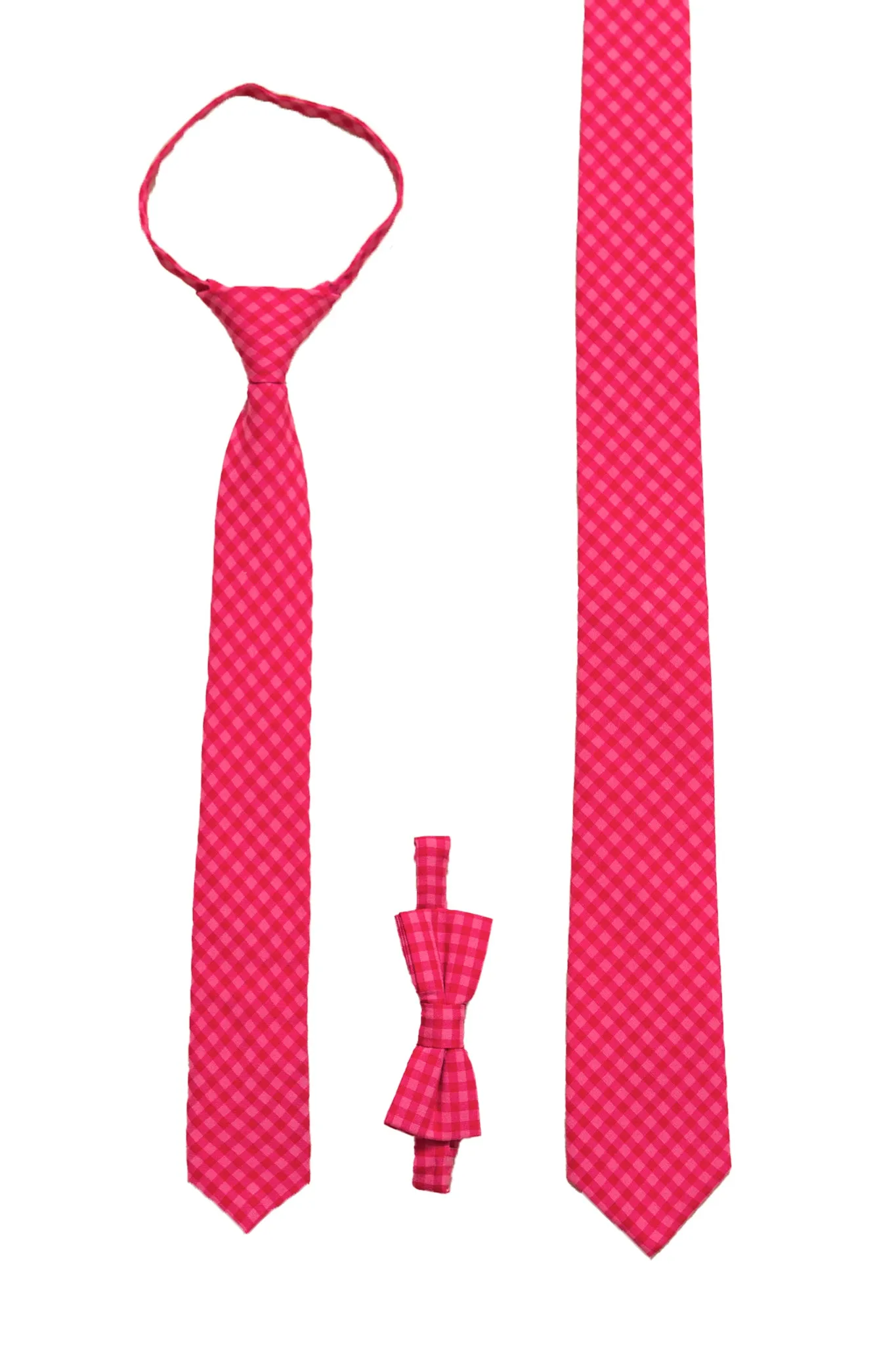 Ties in Hailey Pink Gingham sold by Ivy City Co product image thumbnail 2