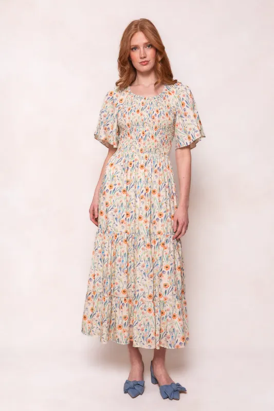Eva Dress in Cream Floral - FINAL SALE sold by Ivy City Co