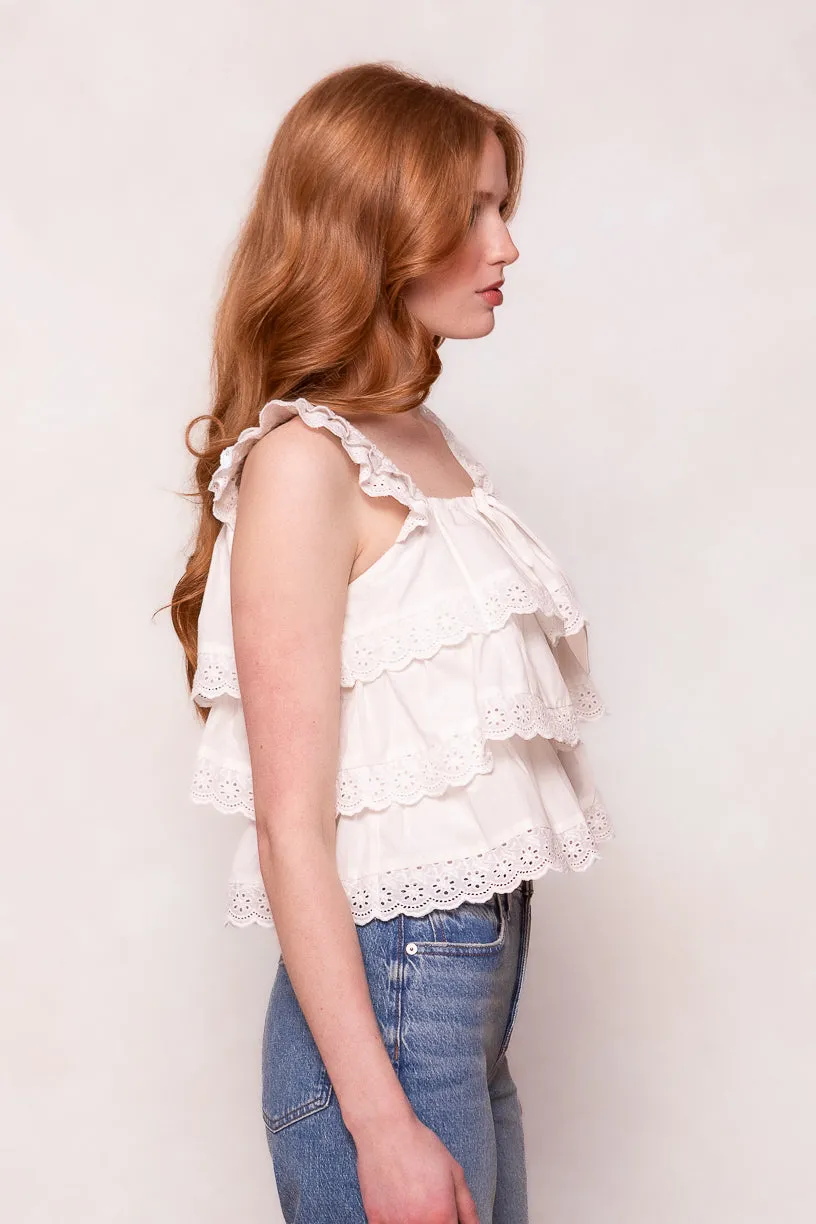 Gabby Top in White - FINAL SALE sold by Ivy City Co product image thumbnail 4