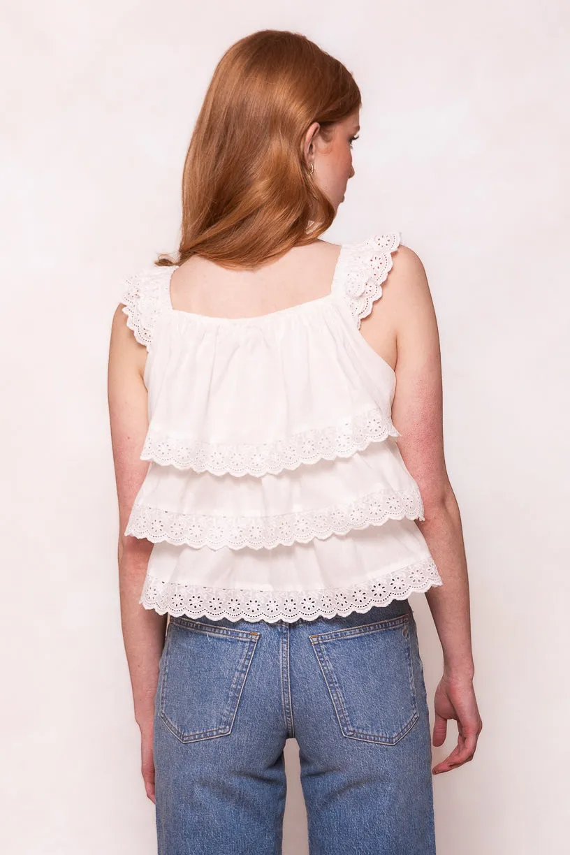 Gabby Top in White - FINAL SALE sold by Ivy City Co product image thumbnail 3