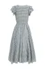 Hattie Dress in Dusty Teal Gingham - FINAL SALE sold by Ivy City Co
