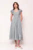 Hattie Dress in Dusty Teal Gingham - FINAL SALE sold by Ivy City Co