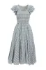 Hattie Dress in Dusty Teal Gingham - FINAL SALE sold by Ivy City Co