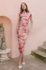 Brynn Short Sleeve Dress in Multicolor Floral - FINAL SALE sold by Ivy City Co