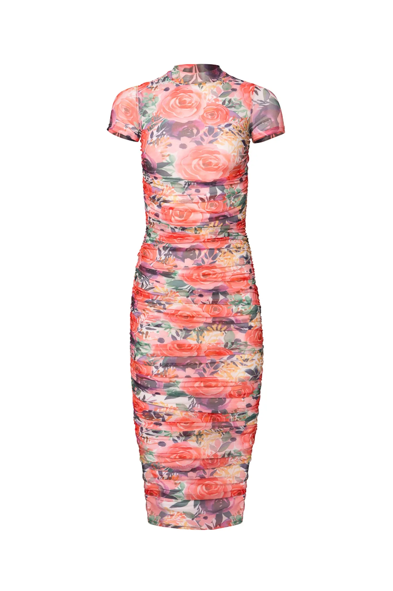 Brynn Short Sleeve Dress in Multicolor Floral sold by Ivy City Co
