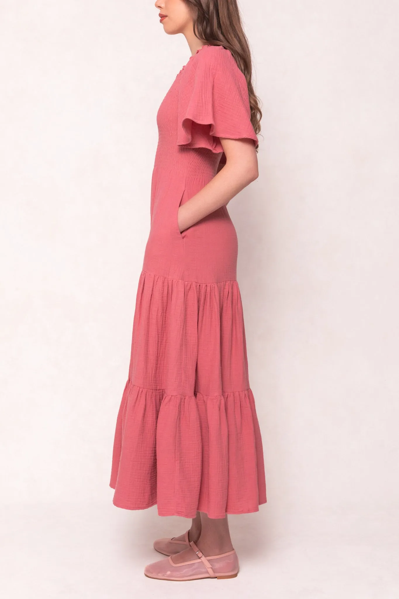 Jovie Dress in Pink sold by Ivy City Co product image thumbnail 3