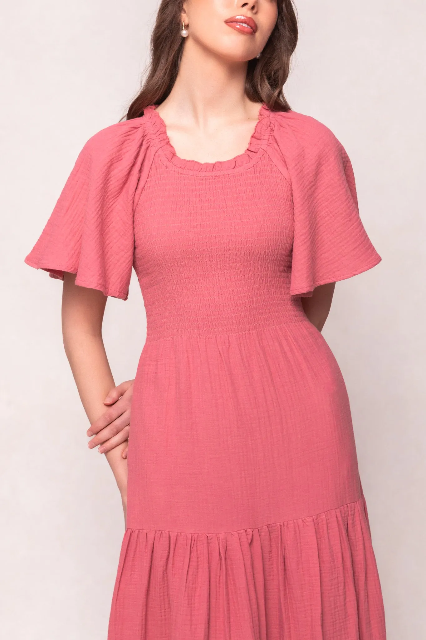 Jovie Dress in Pink sold by Ivy City Co product image thumbnail 5